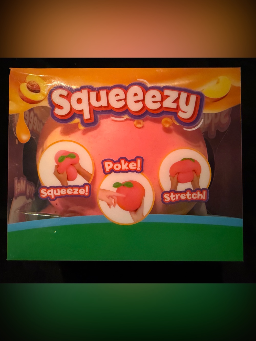 Squeezy Pink Peach Stress Toy - Brand